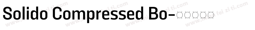 Solido Compressed Bo字体转换